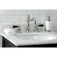 thumbnail image 2 of Kingston Brass KS1976PKL Duchess Widespread Bathroom Faucet with Brass Pop-Up, Polished Nickel, 2 of 8