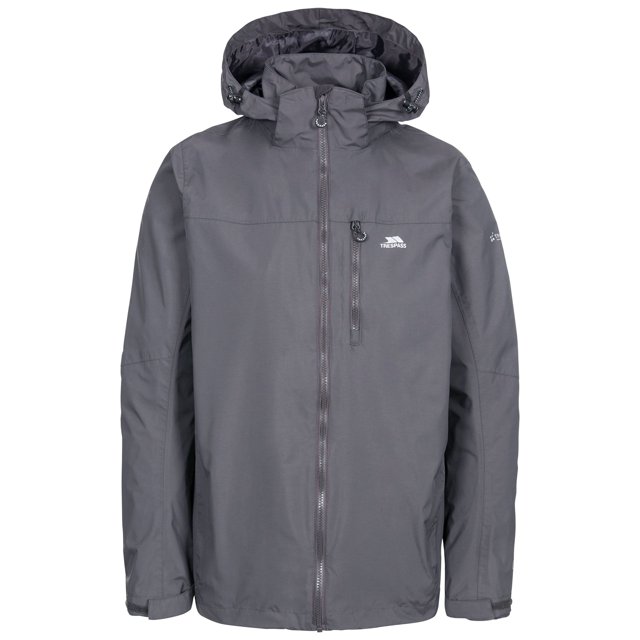 Trespass - Chaqueta Impermeable Hamrand para Hombre (Gris Oscuro)