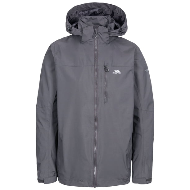 Trespass - Chaqueta Impermeable Hamrand para Hombre (Gris Oscuro)