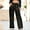 Black, variant on Women's Plus Women's Pants Plus Size Wide Leg Womens Sweatpants with Pockets Wide Leg New Sequin Party Fashion Casual High Waist Women's Pants Retro Wide Leg Trousers Women