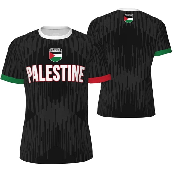 Palestine Flag (7) T-Shirt for Running Soccer Tennis Fitness Sports Jerseys Shirts