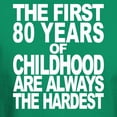 thumbnail image 3 of CafePress - The First 80 Years Of Childhood Are Always The Har - Men's Classic Graphic Cotton T-Shirt, 3 of 4