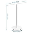 thumbnail image 4 of Shoreew Bath Hand Towel Holder Easy to Install Multi-Purpose Bathroom Countertop T-Shape Towel Bar Rack Stand with Heavy Base, 4 of 6