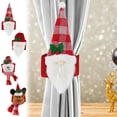 thumbnail image 1 of Christmas Curtain Tie Backs with Santa & Snowman - Festive Holiday Decor for Home, 1 of 6