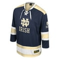 thumbnail image 2 of Men's Colosseum  Navy Notre Dame Fighting Irish Athletic Machine Fashion Hockey Jersey, 2 of 3