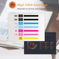thumbnail image 3 of 7 Packs Replacement for T048 Ink Cartridge use for Epson Stylus Photo R200 R220 R300 R300M R320 R340 RX500 RX600 RX620 Printer (2BK/C/M/Y/LC/LM), 3 of 6