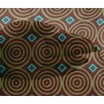 thumbnail image 4 of oneOone Viscose Chiffon Fabric Diamond & Circle Block Printed Craft Fabric BTY 42 Inch Wide, 4 of 4