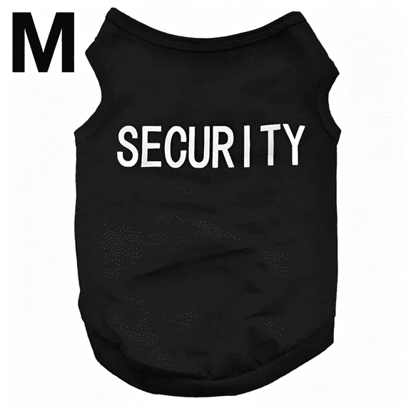 TELOLY 2026 New Pet Summer T Shirt for Small Medium Dogs Stretchy Breathable Dog T Shirt with Security Pattern Dogs Boy Puppy Vest Black M Clothing for Small Medium Pet