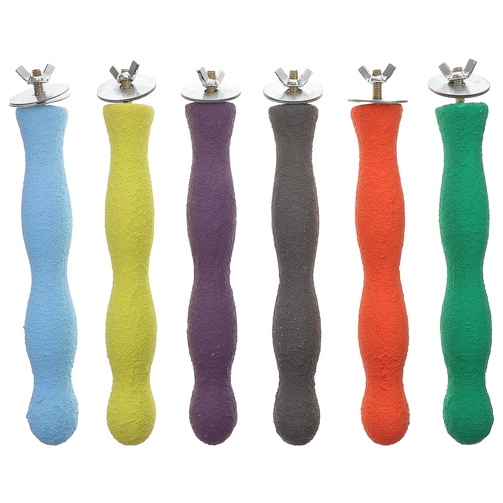 HOMEMAXS 20CM Bird Perch Parrot Stand Parakeet Natural Wood Rough Sand