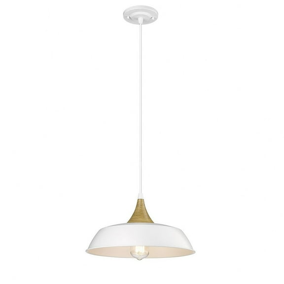 Millennium Lighting  Arlo 1 Light Metal Pendant Fixture Matte White