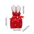 thumbnail image 3 of Decoraciones de Pascua, adornos de Pascua, regalos de Pascua, bolsa de cordón de satén con forma de oreja de conejo, bolsa de regalo de conejito de Pascua, bolsa de regalos de boda, bolsa de regalo pa, 3 of 6