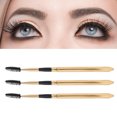 thumbnail image 1 of Hilitand NEW 3pcs Eyelash Brush Set Reusable Mascara Applicator Wand Eyebrow Makeup Tool, 1 of 8