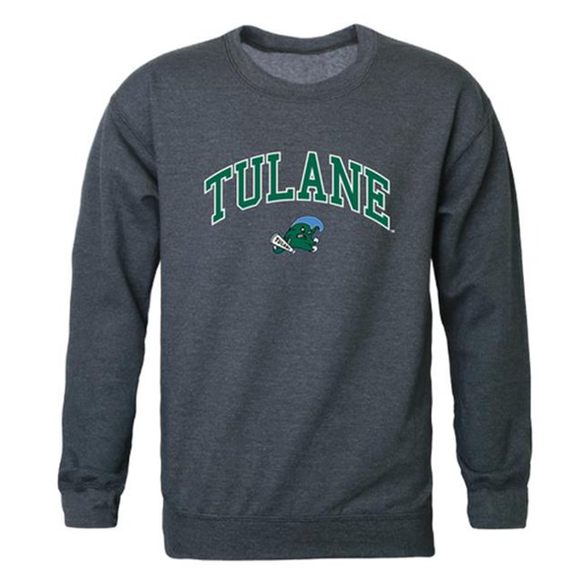 W Republic 541-198-HCH-01 Tulane University Campus Chandail en Molleton Col Rond, Charbon Chiné - Petit