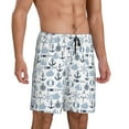 thumbnail image 2 of Wukai Dock Rudder Men’s Short Pajama Pants With Pockets Soft Sleep Pj Shorts for Men-XX-Large, 2 of 6