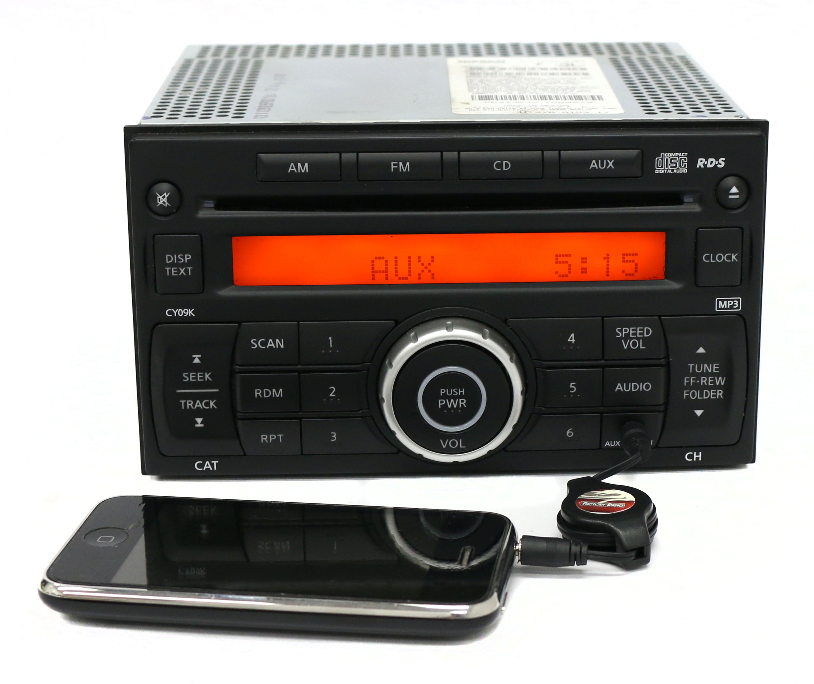 Restored 2013-2016 Nissan NV200 AM FM Radio mp3 CD Player Aux Input 281853LM0A Face CY09K (Refurbished)