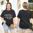 thumbnail image 6 of XCHQRTI Christmas Tree Shirt for Women Plus Size Tshirt Short Sleeve Graphic Top, 6 of 11