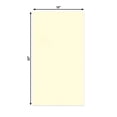 thumbnail image 2 of Off White 12x22 Uncut Art Mat Board - No Opening - 50 Mats, 2 of 7