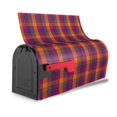 thumbnail image 3 of Yiaed Orange and Purple Plaid Print Mailbox Covers, Magnetic Mailbox Cover, Mail Box Covers for Garden Outdoor Decor Box Covers-25.5x21 in, 3 of 8