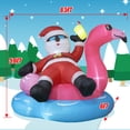 thumbnail image 2 of Inflable Navideño Froidesente de 2m con Santa en Flamenco con LED, 2 of 9