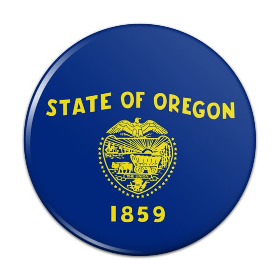 Oregon State Flag Kitchen Refrigerator Locker Button Magnet