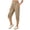 Khaki, variant on CBASIHI Womens Capri Yoga Pants with Pockets- Relaxed Fit Workout Stretchy Summer Athletic Causal High Elastic Waist Soft Joggers with Drawstring Purple Size L