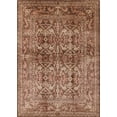 thumbnail image 1 of Ahgly Company Machine Washable Indoor Rectangle Industrial Modern Dark Sienna Brown Area Rugs, 6' x 9', 1 of 7