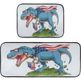 thumbnail image 7 of SKYSONIC Unique T-rex Dinosaur Kitchen Rugs and Mats 2 Pcs, American Flag USA Non-Slip Floor Runner Mat for Living Room Bedroom Dorm Hallyway Home Decor 19.7"x27.6"+19.7"x47.2", 7 of 7