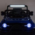 thumbnail image 2 of iYofe 12V Powered Ride on Toy Cars for Kids Toddlers with Remote Control, Bluetooth, Music, LED Lights, USB/AUX Ports, 6 Wheels Suspension, Blue, 2 of 11