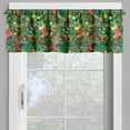thumbnail image 4 of Ambesonne Christmas Valance & Curtain, Xmas Accessories Pine, 55"x45", Dark Green Brown and Red, 4 of 7