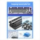 thumbnail image 5 of Kit de Teclado Mecánico con Cable con Perilla y Junta de Luz RGB, Teclado con Cable de Aluminio Personalizado para Computadora Portátil, Oficina, Gamer, Intercambio en Caliente F, 5 of 5