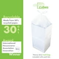 thumbnail image 3 of Clean Cubes 30-Gallon Pop-Up Trash Bins, 3-Pack, White – Disposable, Collapsible, with Fitted Trash Bags, 3 of 7
