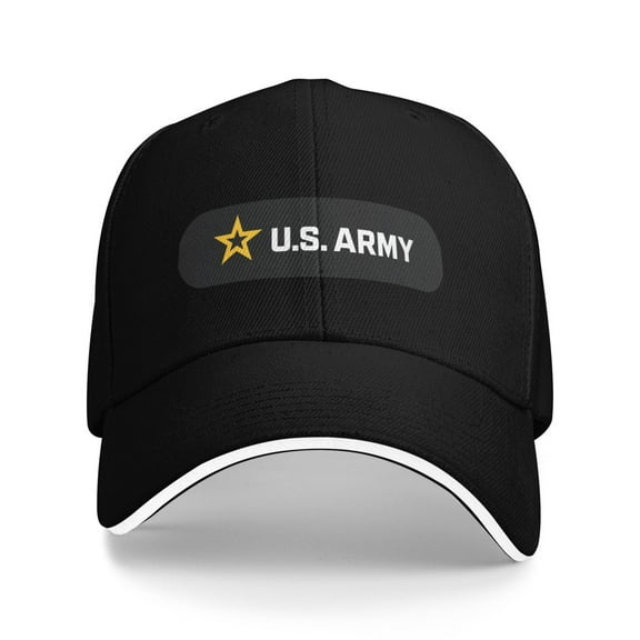 U.S. Army Logo Unisex Sandwich Cap Classic Baseball Capunisex Adjustable Casquette Dad Hat