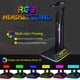 thumbnail image 5 of Soporte para auriculares RGB Base antideslizante Soporte para auriculares para juegos Soporte de pantalla duradero para PC Accesorios para juegos, 5 of 9