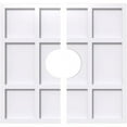 thumbnail image 5 of 36"OD x 3"ID x 12 1/2"C x 1"P Rubik Architectural Grade PVC Contemporary Ceiling Medallion, Two Piece, 5 of 7
