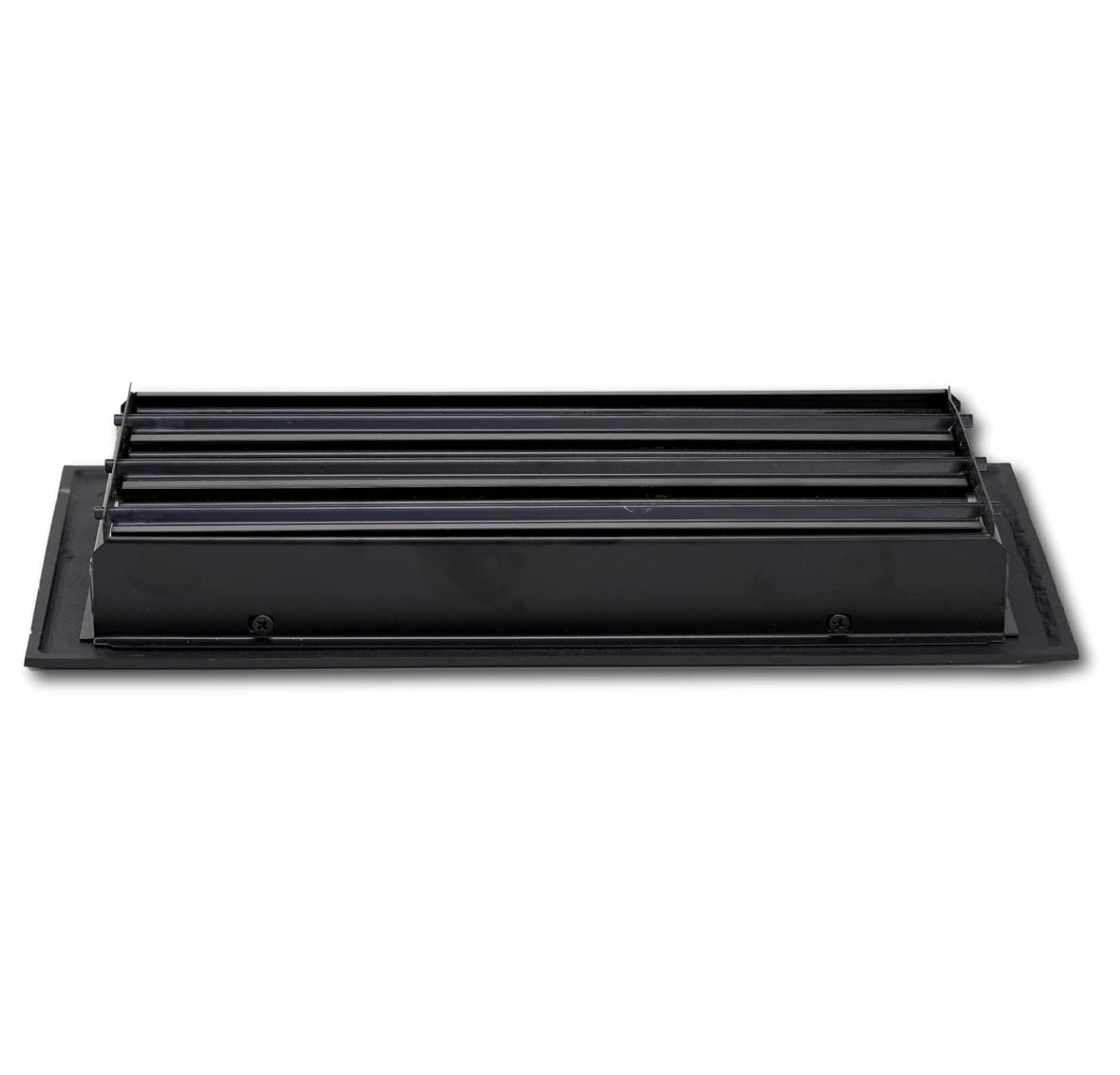 Capitman Art Deco Style Vent Cover, Solid Cast Steel Interior, Controls Air Flow, 2 x 12 inches (Overall Face: 3.625 x 13.375 inches), Brushed