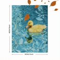 thumbnail image 3 of Clear Water Swimming Duckling Canvas Print Home Interior Art, 3 of 8