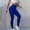 Dark Blue, variant on Yoga Pants Women Women's Leggings Stretchy High Waist Belly Control Workout Trousers Solid Color Casual Tights Slim Fit Outdoor Athletic Jogger Blue