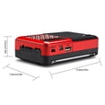 thumbnail image 3 of Altavoz Bluetooth inalámbrico portátil | Bluetooth 5.0 recargable | Súper calidad de sonido | Altavoces duales de 3W | Radio FM | Entrada USB y AUX | Batería incorporada de 2800 mAh | 6 horas de, 3 of 9