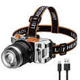 thumbnail image 2 of Likrtyny Linterna Frontal LED Portátil para Acampar  Linterna Frontal Recargable Por USB para Exteriores, 2 of 5