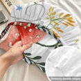 thumbnail image 4 of Twin Sze Fitted Sheet Set - Mushroom 2 Piece Bedding Sets 16" Deep Pocket Fitted Sheet with 1 Pillowcase, Butterfly Botanical Star Country Plant White Brushed Microfiber Hotel Luxury Bed Sheets, 4 of 9