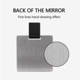 thumbnail image 4 of petit Miroir Ultra Fin - Noir, Acier Inoxydable Incassable Avec Tui En Cuir Pu, Facile Transporter. Peut Tre Utilis Comme Miroir De Maquillage, M, 4 of 5