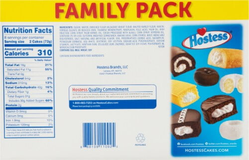 Pack of 2 - Hostess Ding Dongs Chocolate Snack Cakes 16 ct / 20.31 oz