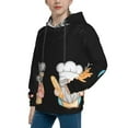 thumbnail image 2 of Kdxio Little Chef Gnome Pattern Boys Athletic Unisex Boys Girls Hoodie with Pocket Sweatshirts-X-Large, 2 of 6