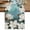 Blue Green, variant on Spring Floral Table Runner, White Magnolia Flowers Barn Door Farmhouse Beige Washable Cotton Linen Table Runners 36 Inches Long, Dresser Scarf Runner for Nightstand/End Tables/Round Tables 13''x36''