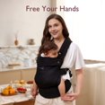 thumbnail image 4 of Momcozy Porte-bébé de Nouveau-Né à Tout-Petit, 7-44 Lb, Ergonomique, Confortable et Léger, Facile à Enfiler, Mains Libres, Soutien Lombaire, 4 of 6