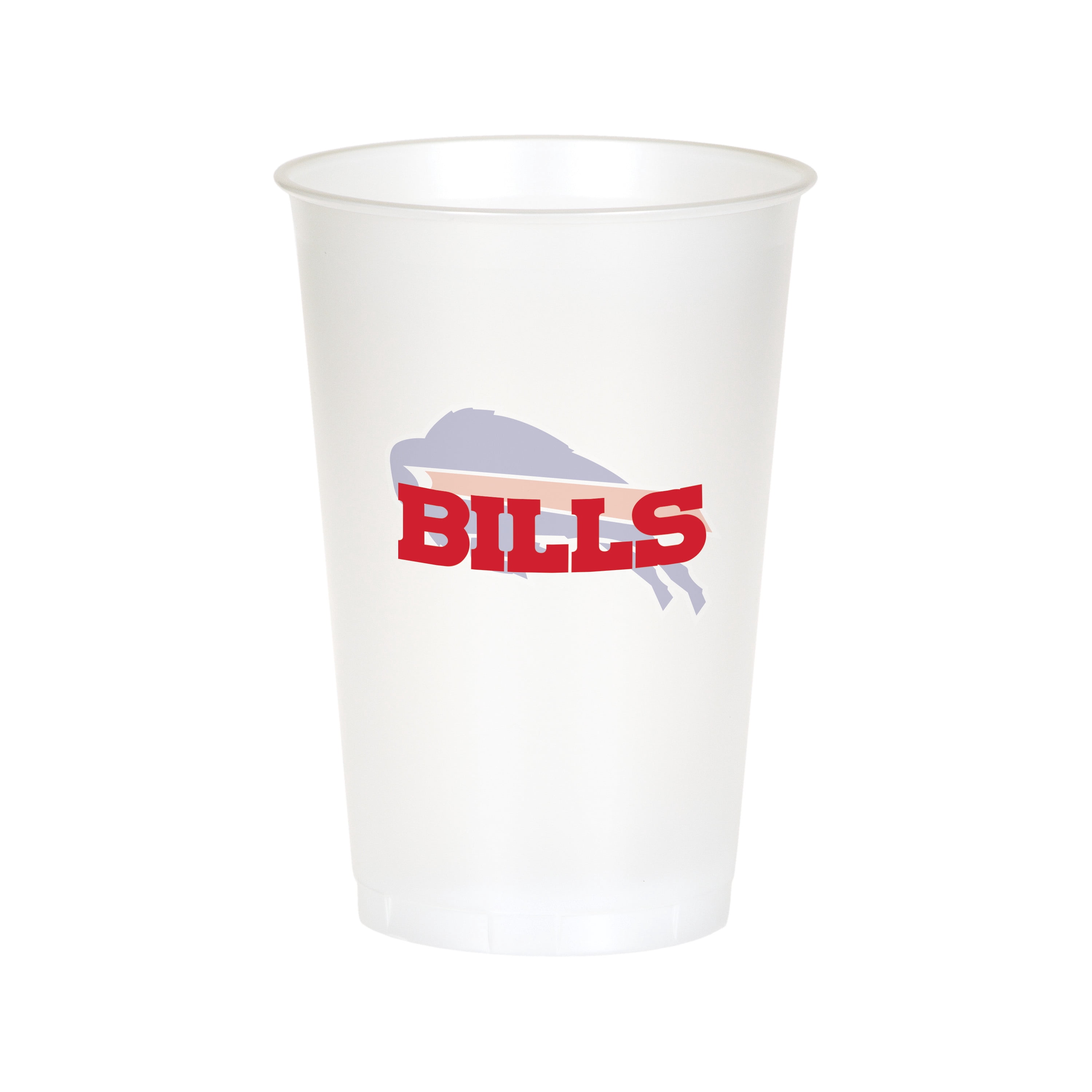 Buffalo Bills Plastic Cups, 24 Count for 24 Guests