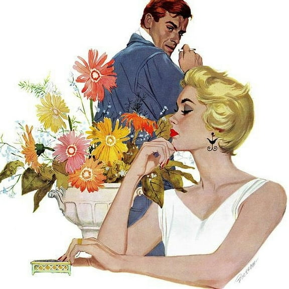 Marmont Hill "Anniversary Quarrel" by Lynn Buckham Painting Print on Canvas