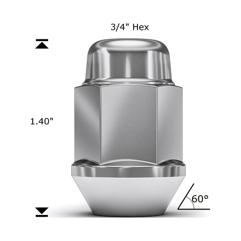 Gorilla Lug Nuts 14MM X 1.50 Acorn Bulge 13/16 Hex (4pk) Gorilla Lug Nuts 14MM X 1.50 Acorn Bulge 13/16 Hex (4pk)