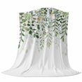 thumbnail image 6 of Sage Green Eucalyptus Leaves Blanket Soft Cozy Warm Throw Blanket for Couch, Plush Fuzzy Flannel Fleece Blankets for Sofa, Summer Weeping Floral Botanical Bed Blankets Gifts for Men, 32"x48", 6 of 9