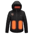 thumbnail image 1 of Penkiiy Heated Jackets for Women Men USB Intelligent Constant Temperature Heated Windproof Plus Size Men And Women Winter 4 Heated Jacket Coat L Black, 1 of 8